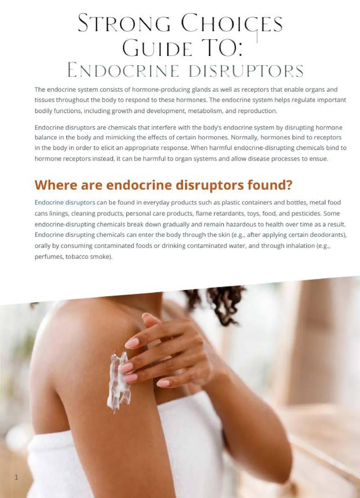 Strong Choices Guide To Endocrine Disruptors