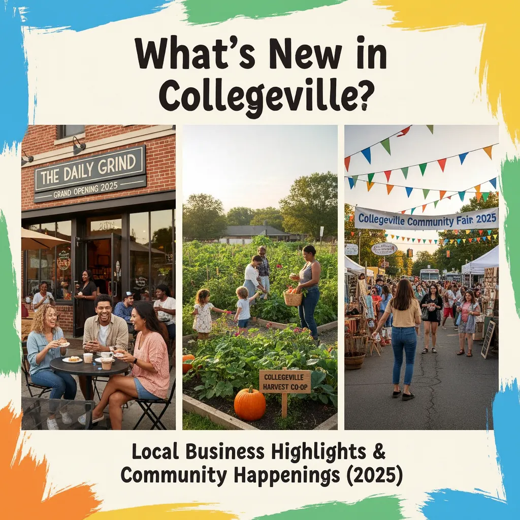 Locals enjoying outdoor dining at a Collegeville PA café on Main Street