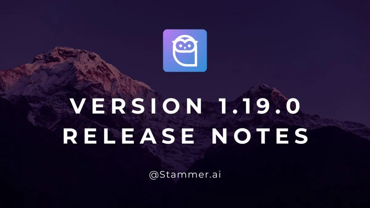 Conversation Export, Quick Bug Fixes - v1.19.0