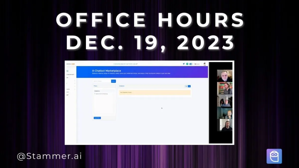 Stammer.ai Office Hours (12/19/23)
