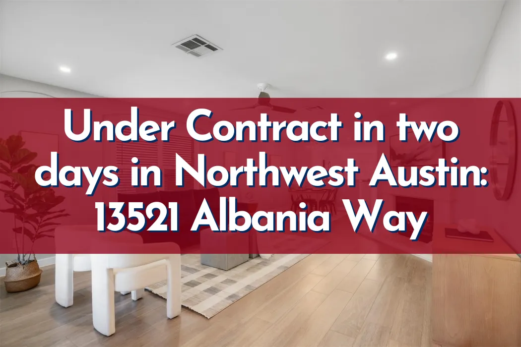 Move in ready home in Northwest Austin near 13521 Albania Way, Austin TX 78729