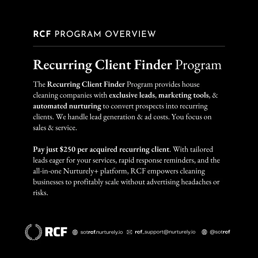 How to find recurring house cleaning clients