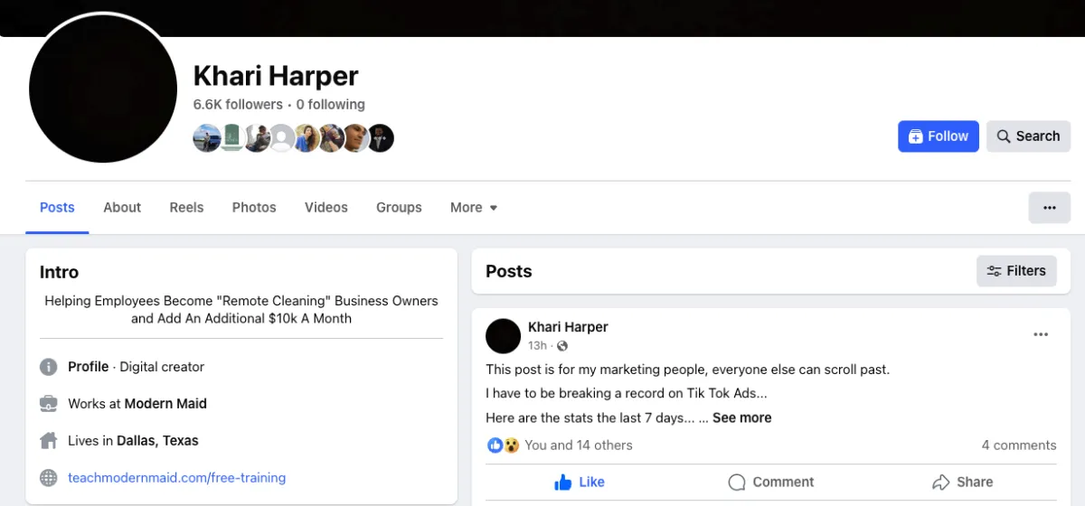 Analyzing Khari Harper’s Social Media Strategy