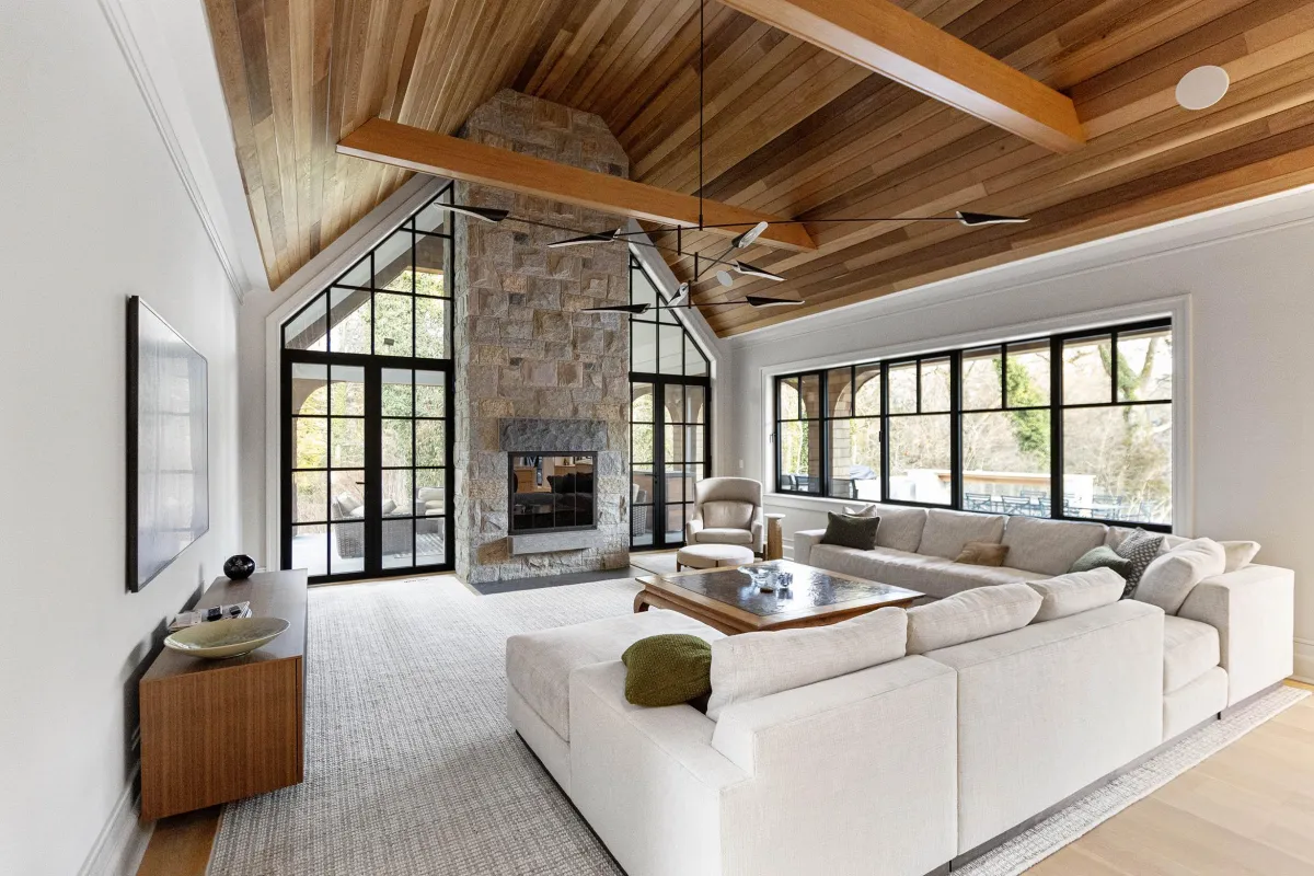 Stone Fireplace