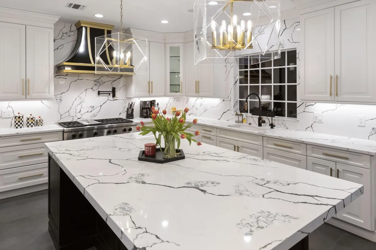 Marble Kitchen Island