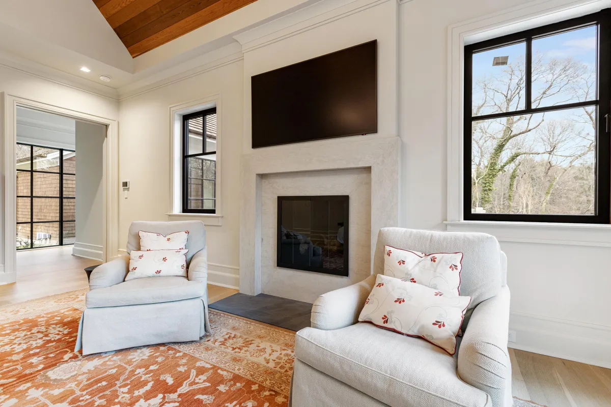 Stone Fireplace