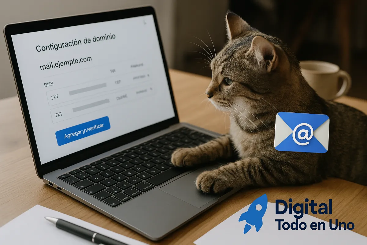 Como Configurar un Dominio Personalizado para Correo Electronico en Digital Todo en Uno