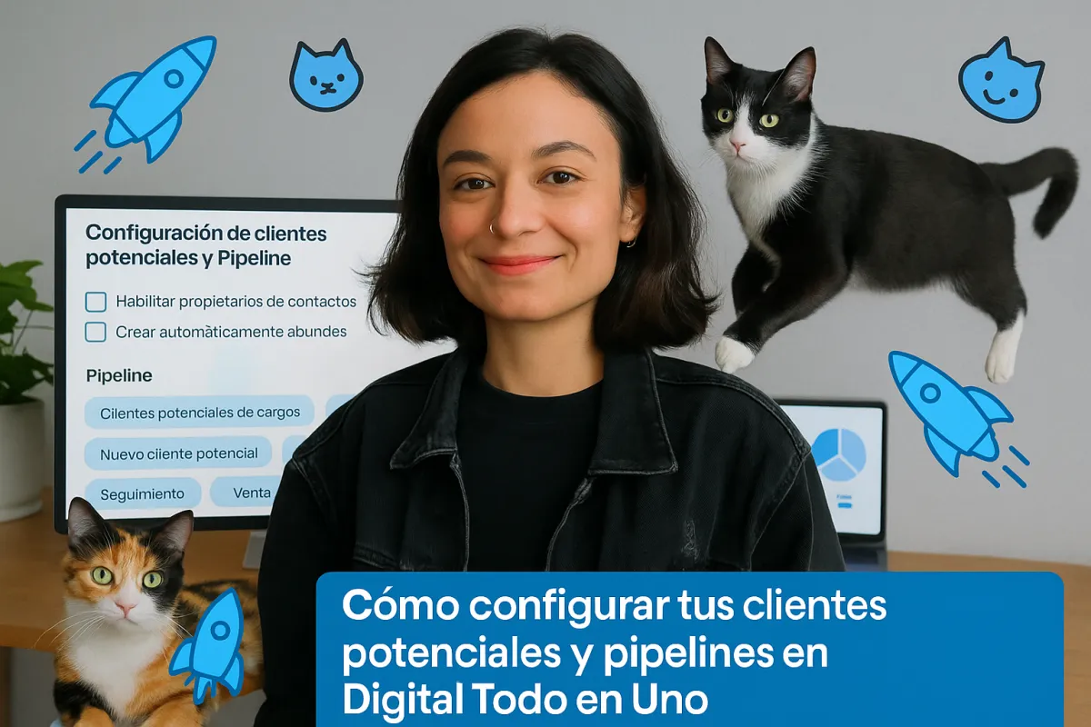 📊 ¿Cómo configurar tus clientes potenciales y pipelines en Digital Todo en Uno?