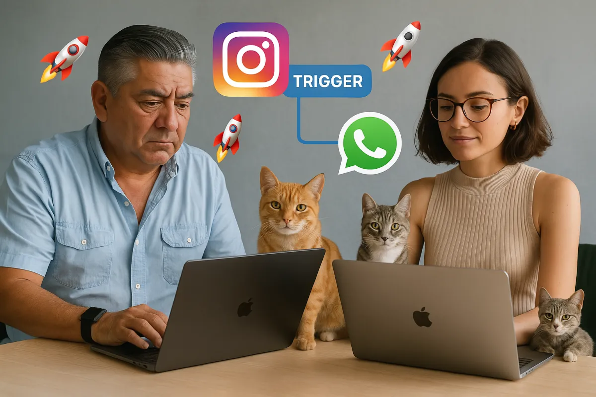 Automatizaciones con Triggers en Instagram, WhatsApp y Correos Corporativos ����