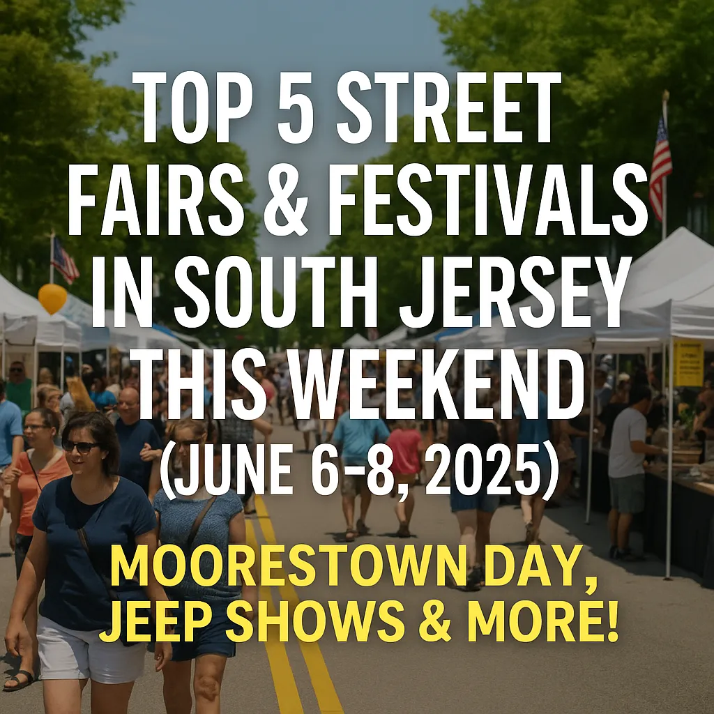 🎉 Top 5 Street Fairs & Festivals in South Jersey This Weekend (June 6–8, 2025) | Moorestown Day, Jeep Shows & More!