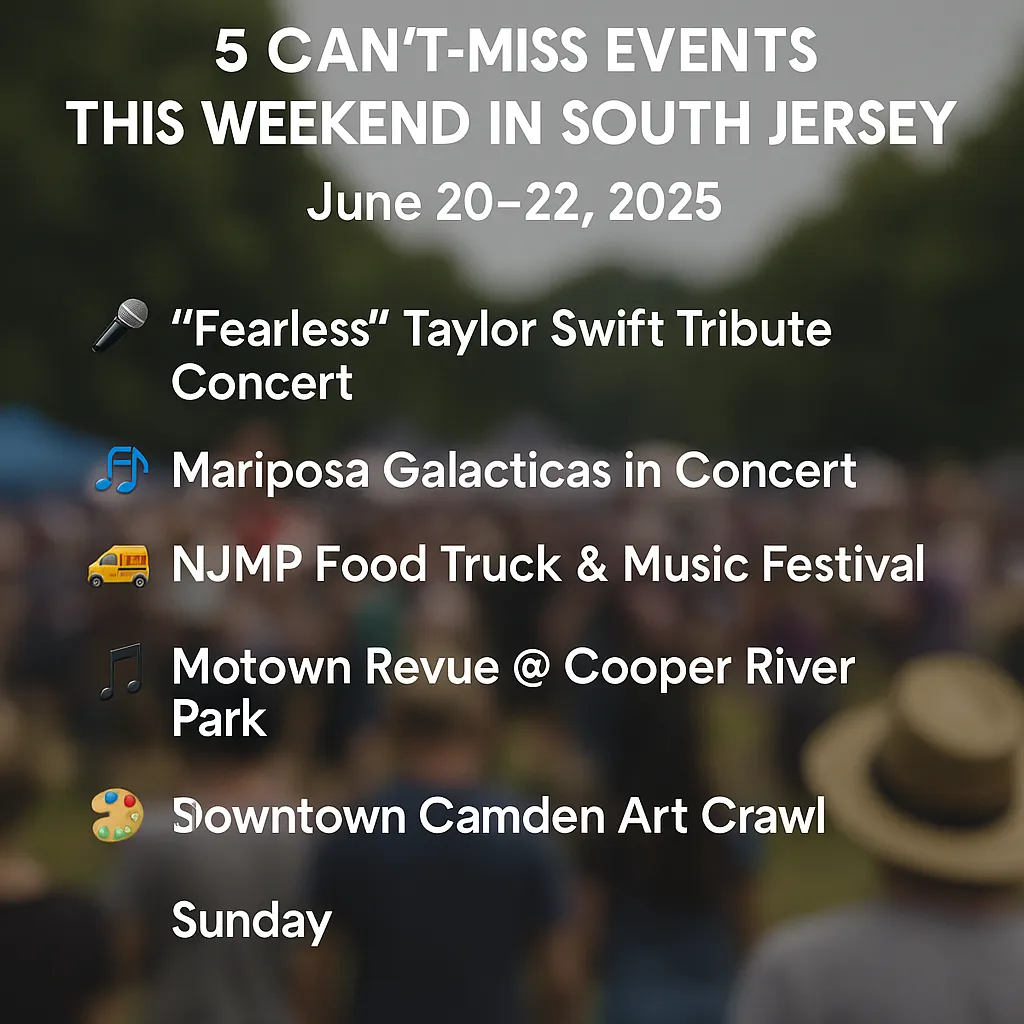 🎉 Top 5 Events to Enjoy This Weekend in South Jersey!