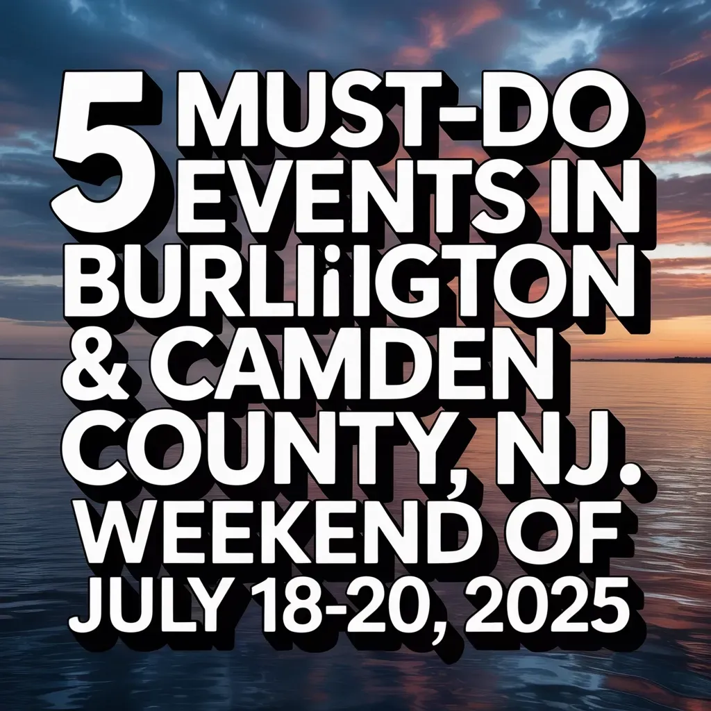 5 Must-Do Events in Burlington & Camden County, NJ — Weekend of July 18–20, 202