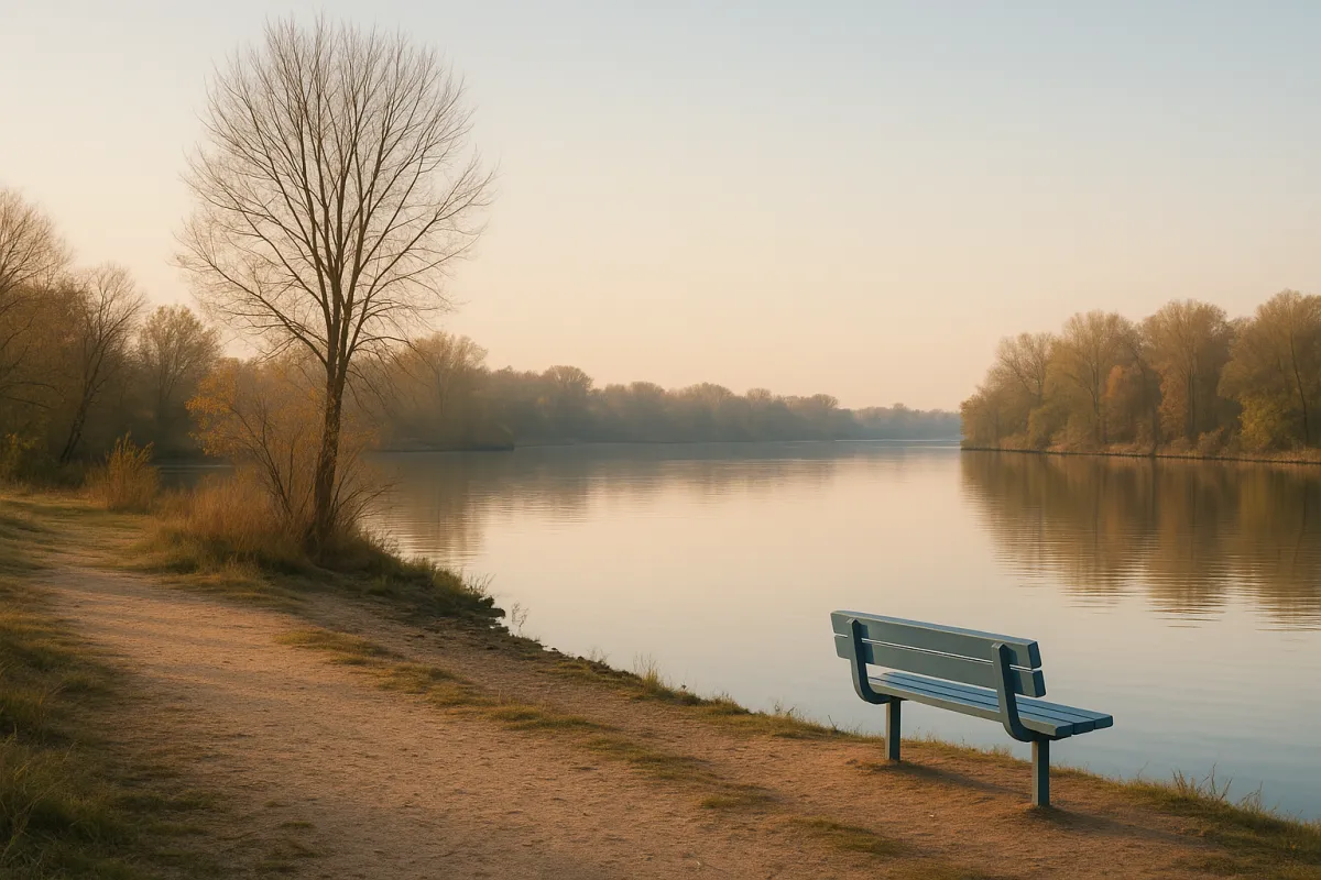 Morning Hike at Amico Island Park