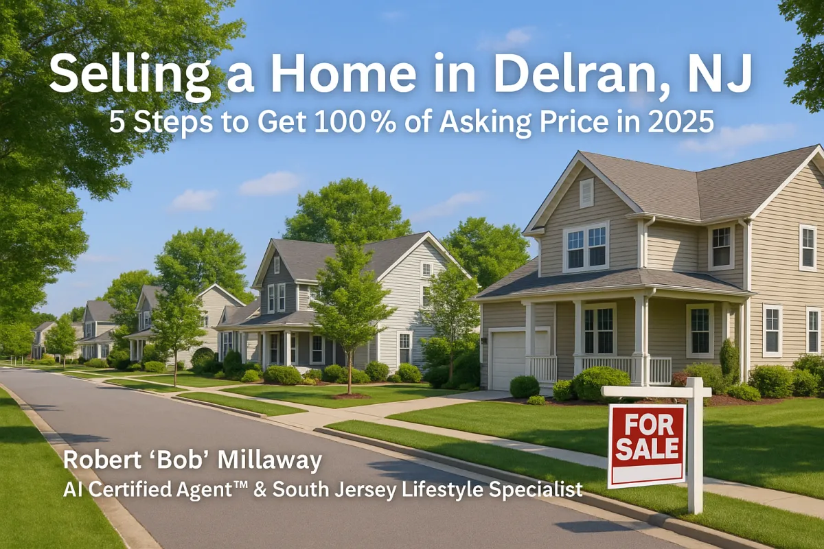 Delran NJ Real Estate Guide 2025 | Sell Your Home for 100%+
