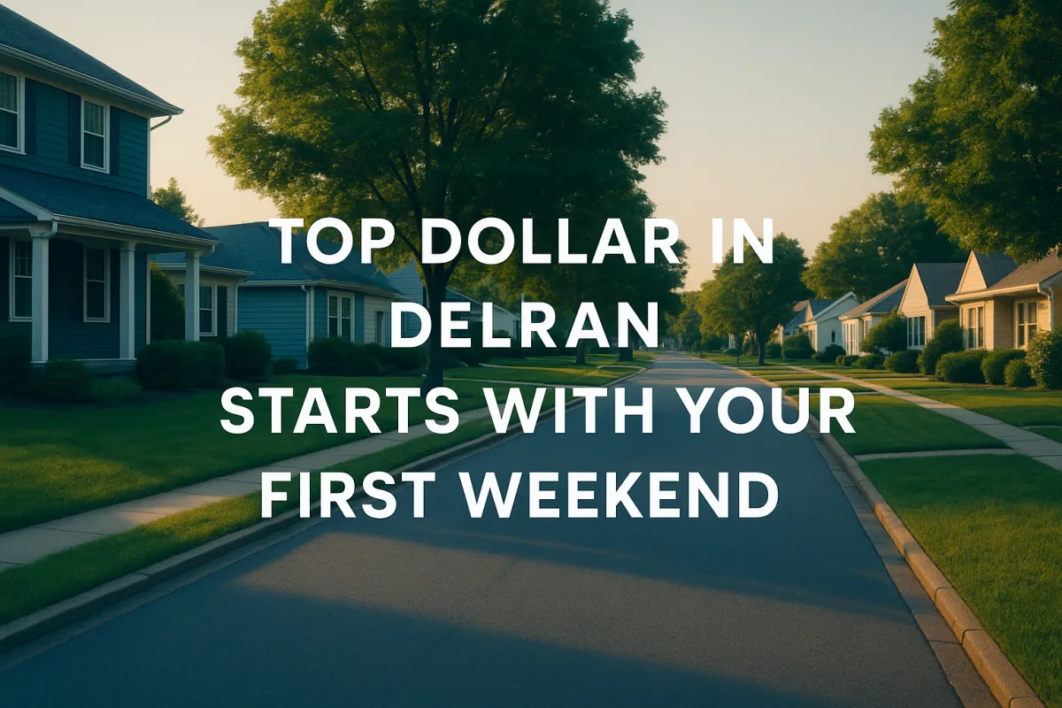 Top Dollar in Delran Starts With Your First Weekend
