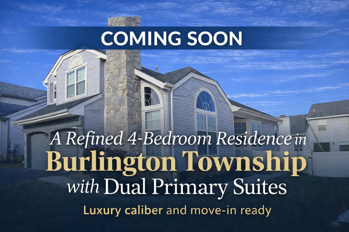 Coming Soon: 4-Bedroom Home in Burlington Township NJ 08016