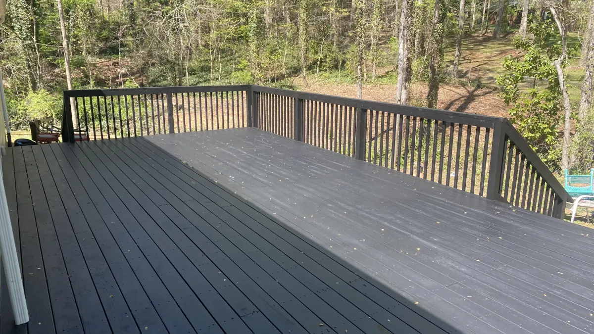 Black Back Porch from Scratch