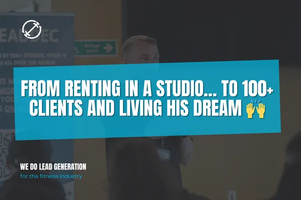 From renting in a studio… To 100+ clients and living his dream 🙌
