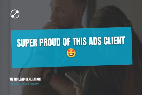 Super proud of this Ads client 🤩