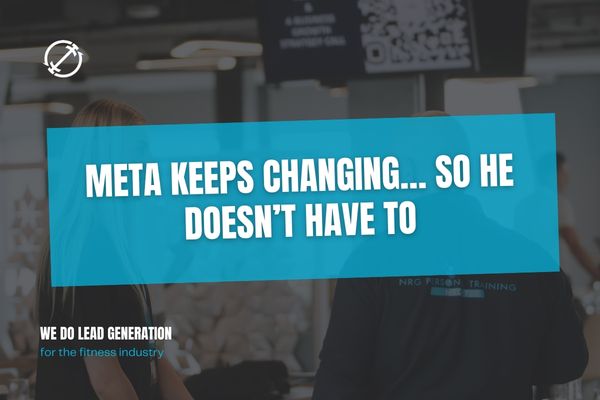 Meta keeps changing… so he doesn’t have to