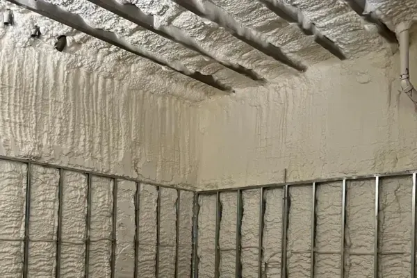 Cellular foam insulation in attic for superior energy efficiency, air sealing, and year-round comfort in Northeast Texas