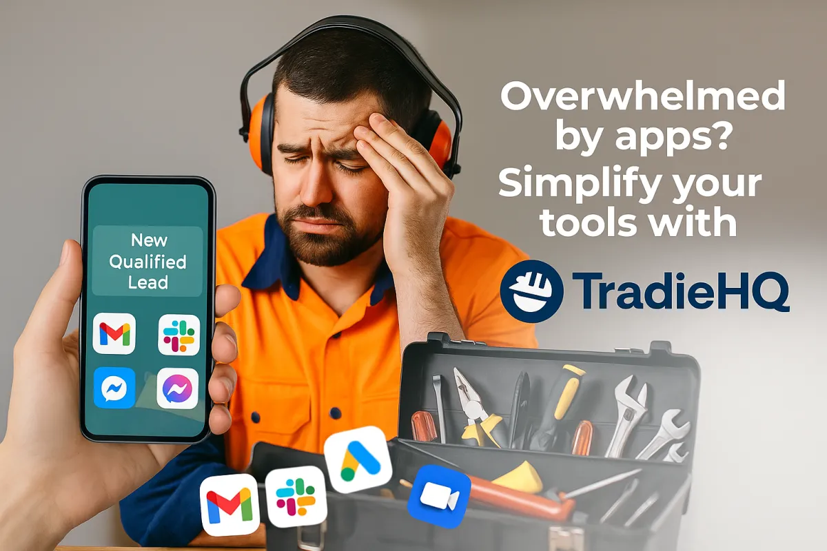 Overwhelmed by Apps? Simplify Your Tools with TradieHQ.ai’s All-in-One AI Lead Capture