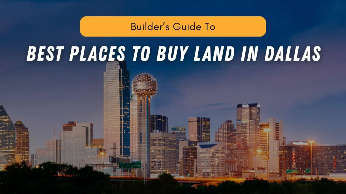 Builder’s Guide to the Best Places to Buy Land in DallasDiscover the best place to buy land in Dallas with this builder’s guide! Learn where to find prime land in Dallas, ready-to-build land in Dallas, and discounted land for builders in Dallas to maximize your investment opportunities.
