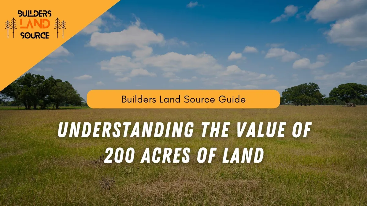 Understanding the Value of 200 Acres of Land: A Guide By Builders Land Source