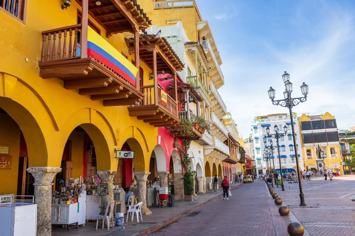 Cartagena Colonial Yellow building 