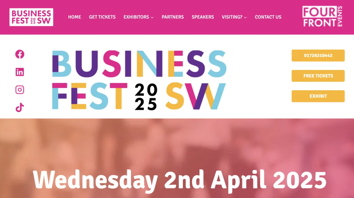 Life Is Too Short Limited are at Business Fest South West on the 2nd April 2025