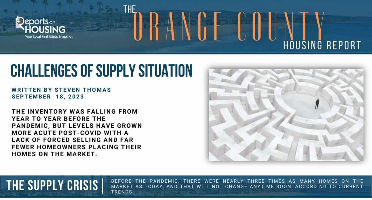 OC Housing Report – The Supply Crisis