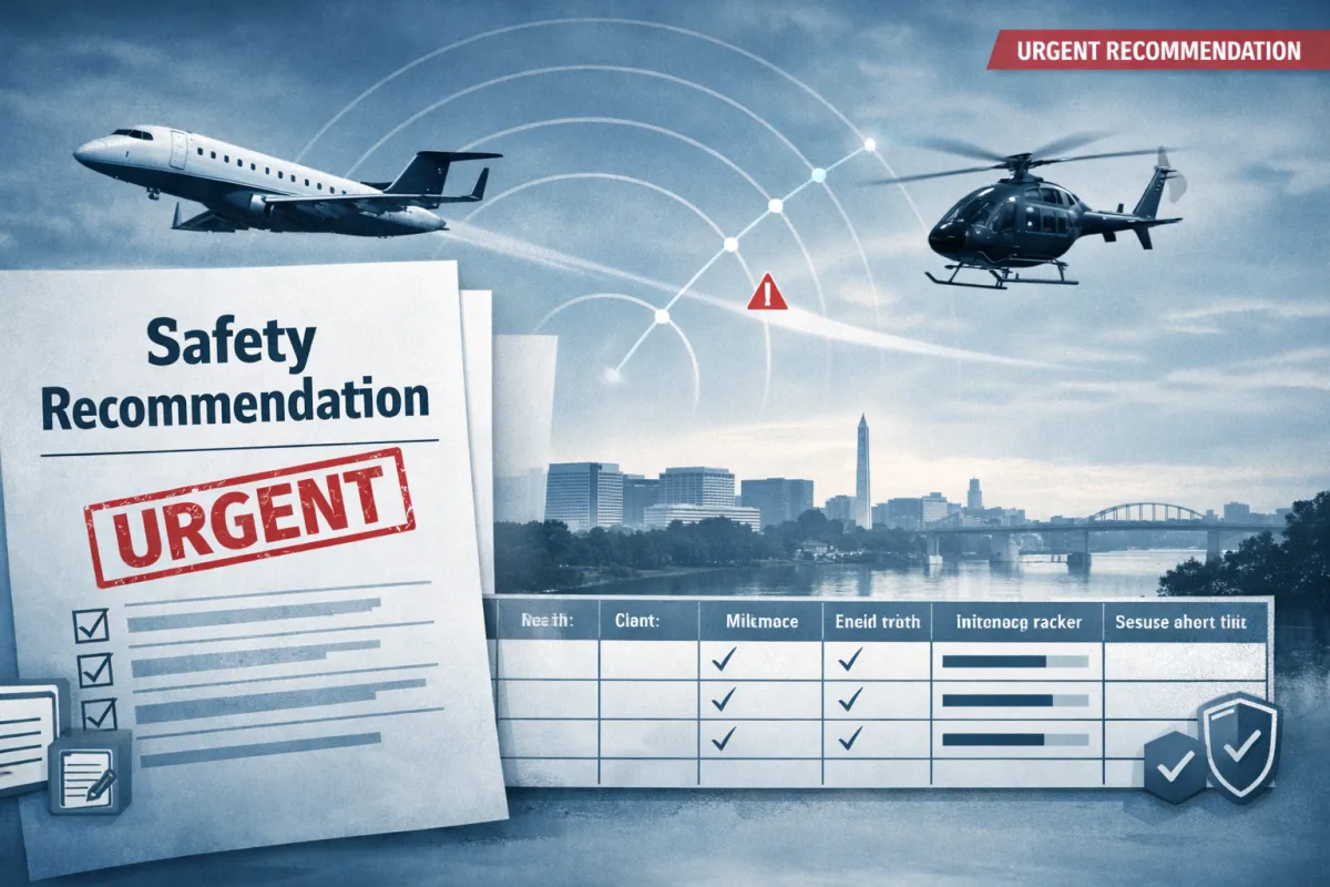 DCA Midair Collision: How Safety Recommendations Trigger