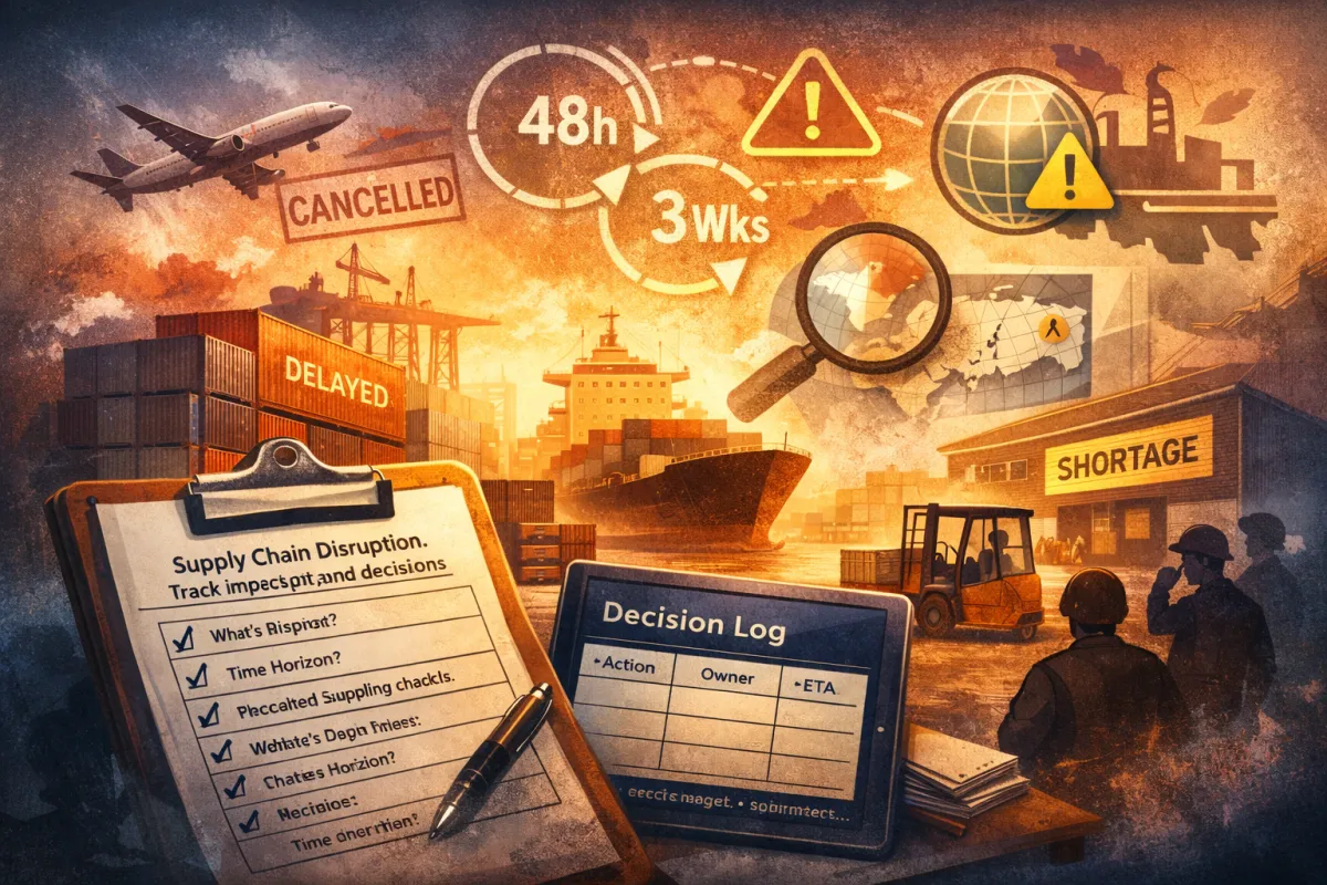 Supply Chain Disruption: 8 Questions in 15 Minutes