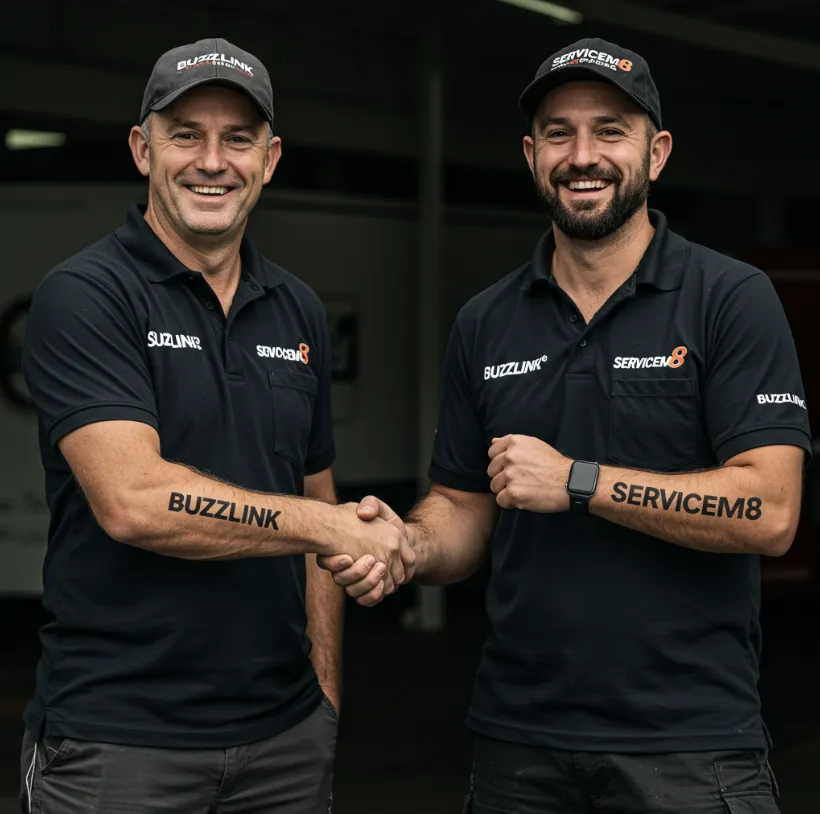 2 tradies using buzzlink and servicem8