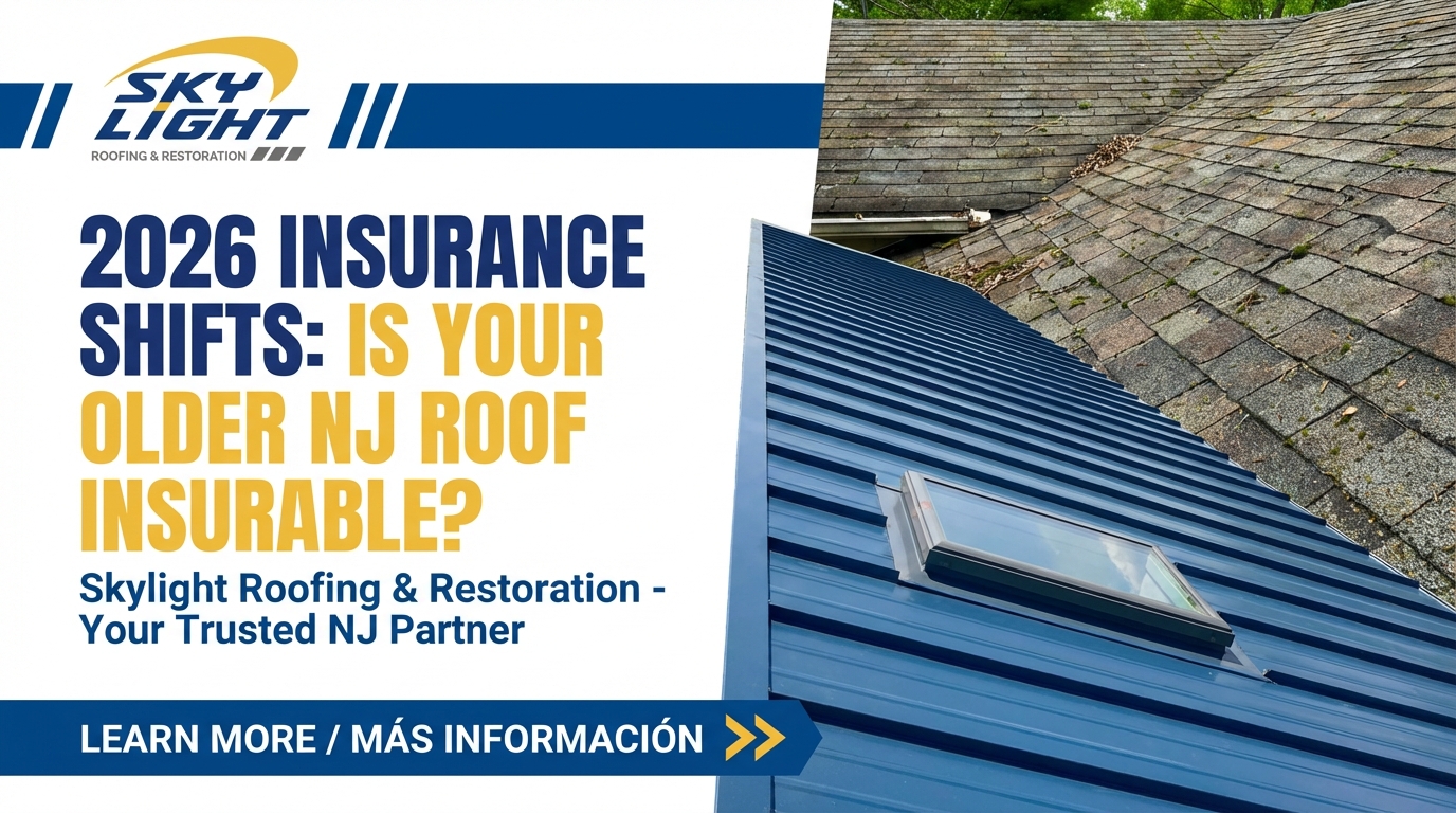 2026 Insurance Shifts: Is Your Older NJ Roof Insurable?