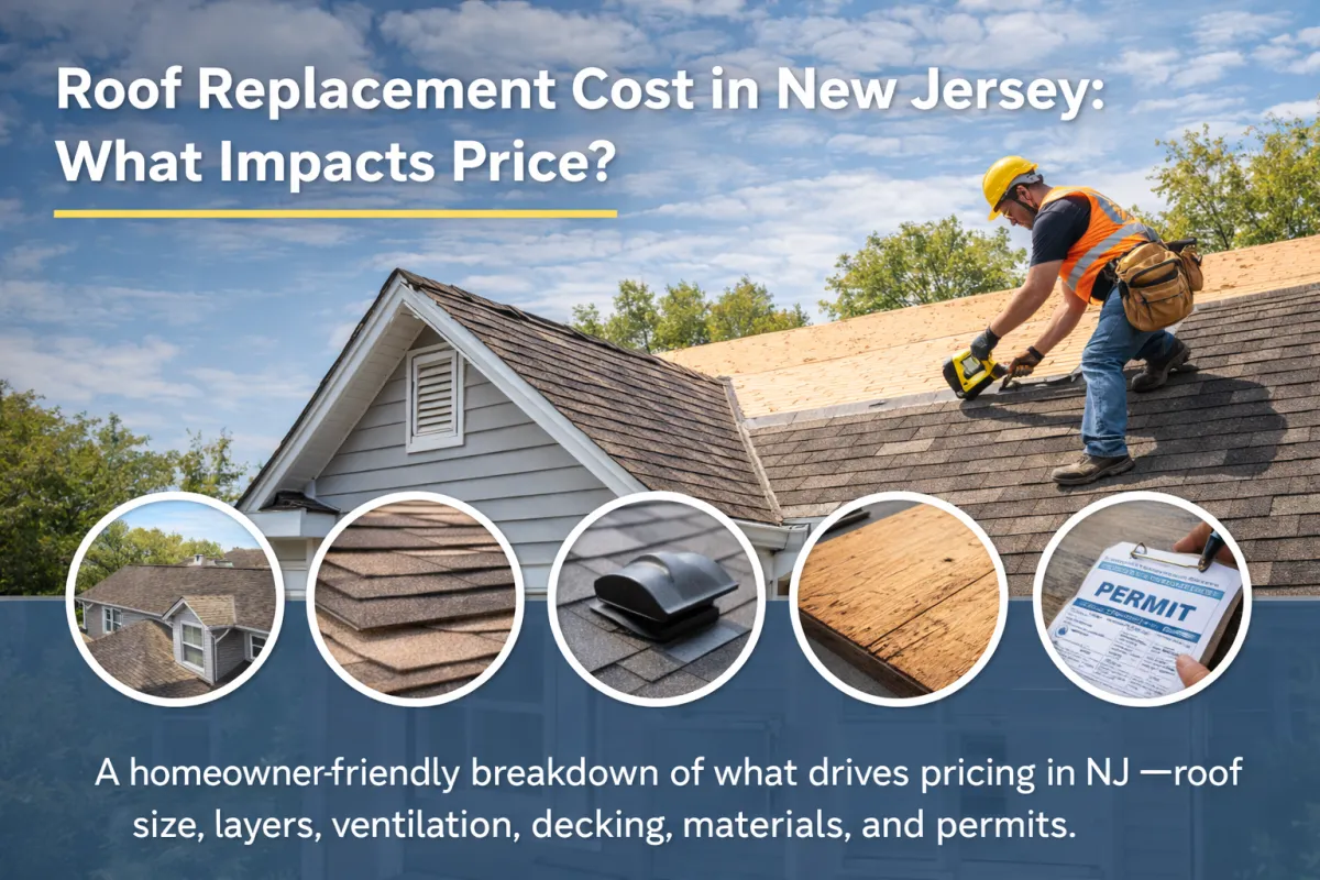 Roof Replacement Cost in New Jersey: What Impacts Price?