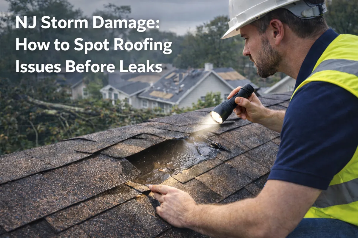 NJ Storm Damage: How to Spot Roofing Issues Before Leaks