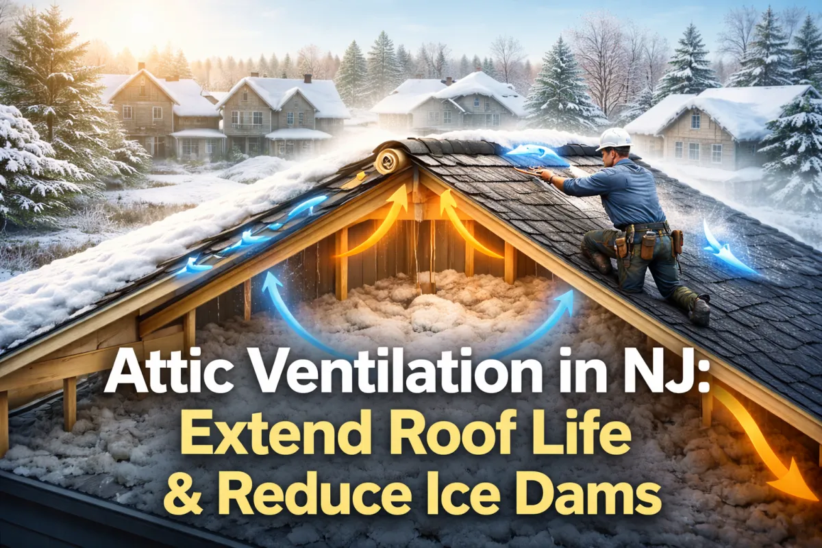 Attic Ventilation in NJ: Extend Roof Life & Reduce Ice Dams