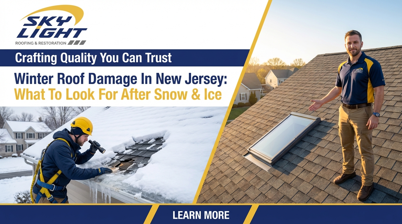 Winter Roof Damage In New Jersey: What To Look For After Snow & Ice