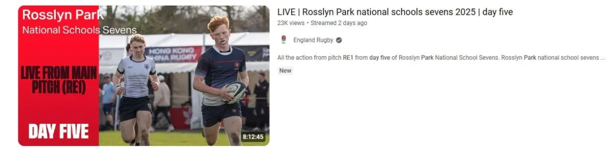 Freddie Stewart Rosslyn Park 7s RFU Poster Boy