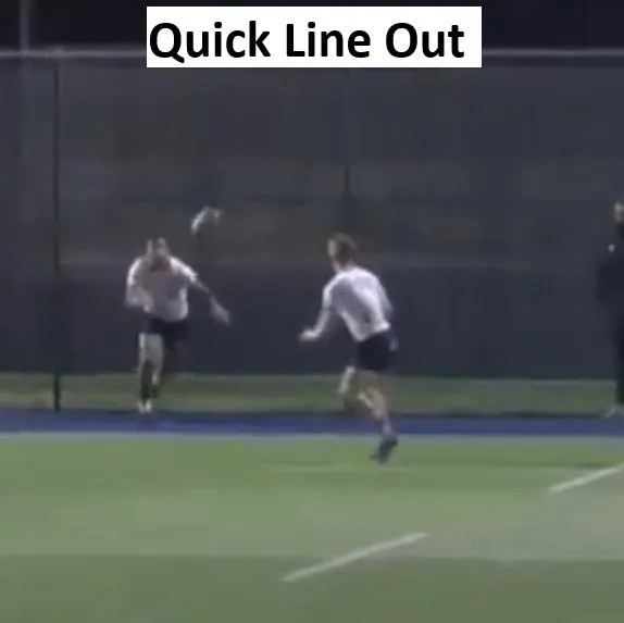 Freddie Stewart Saracens U17 win vs Gloucester Hartbury 2024 Quick Lineout Throw