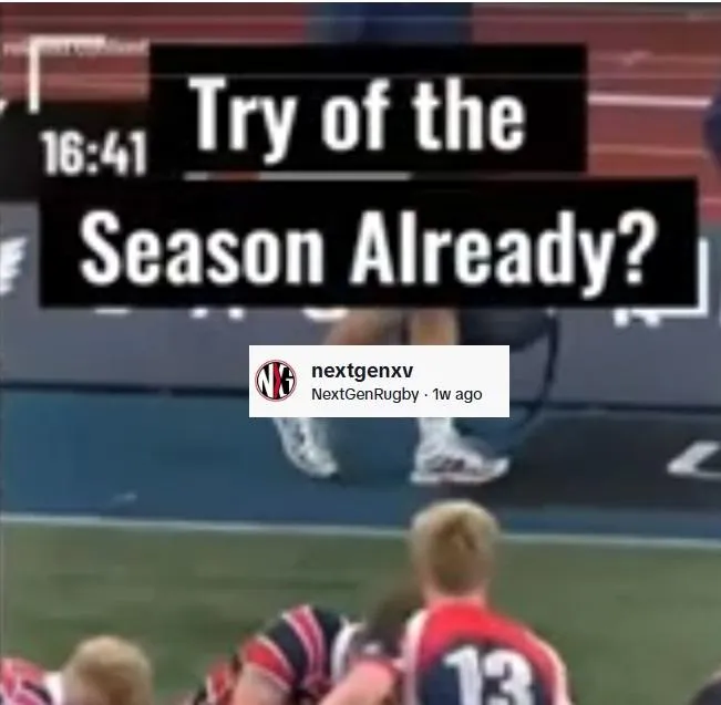 NextGen Clip Berkhamsted vs Northampton Freddie Stewart Saracens Winger Rugby Try