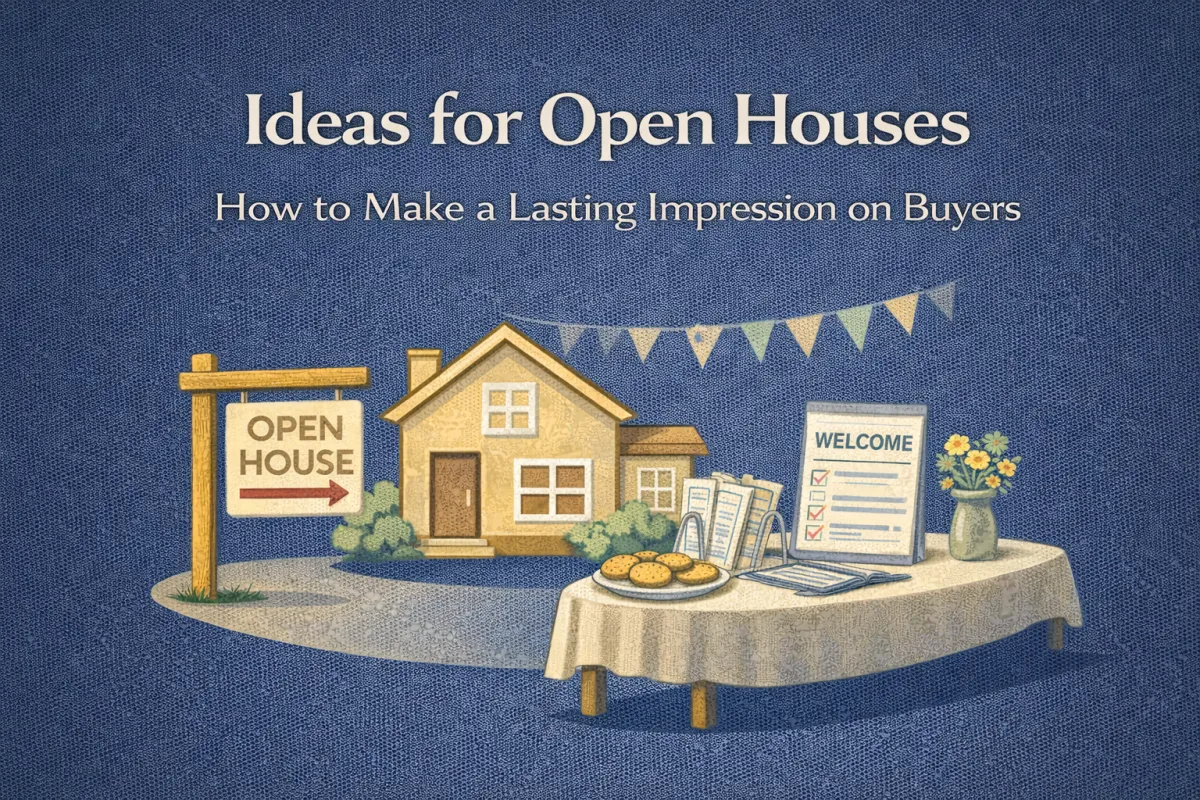 Ideas for Open Houses: How to Make a Lasting Impression on Buyers