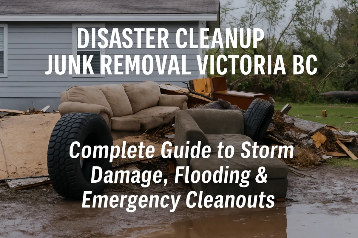 Disaster Cleanup Junk Removal Victoria BC: Complete Guide to Storm Damage, Flooding & Emergency Cleanouts