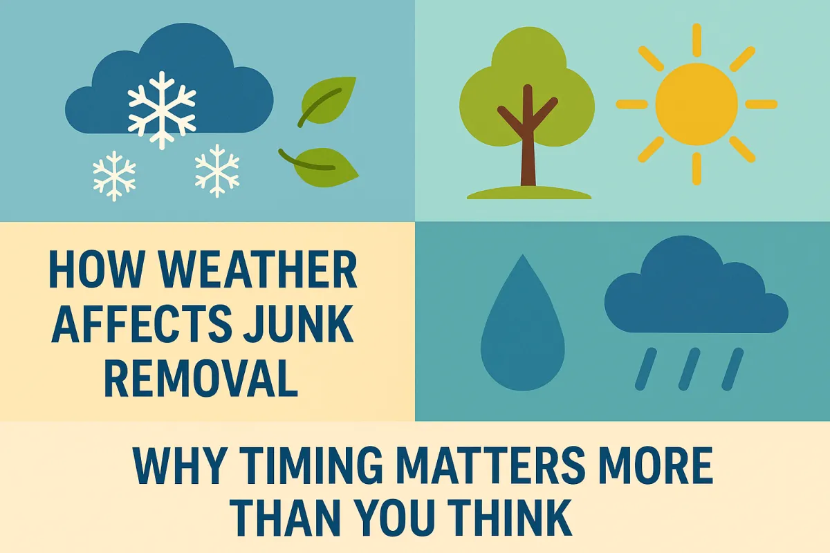 How Weather Affects Junk Removal: Why Timing Matters More Than You Think


