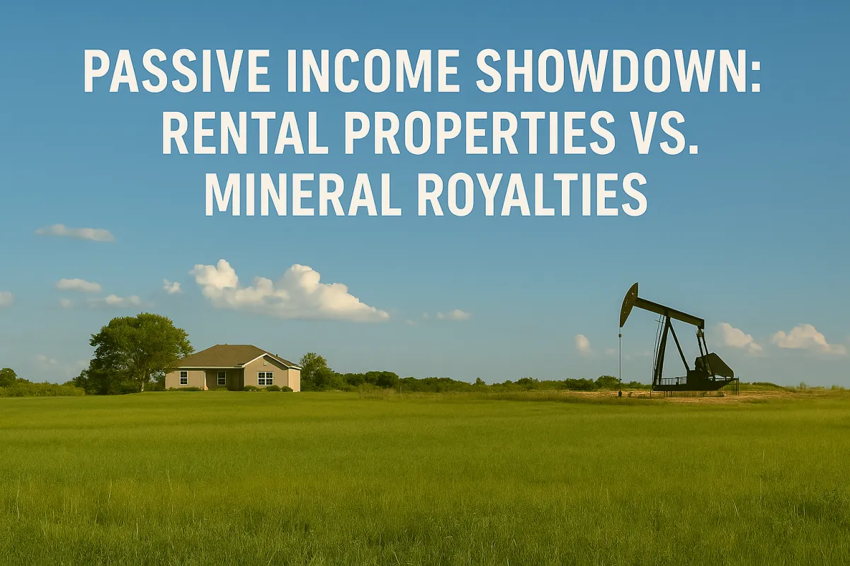 Passive Income Showdown: Rental Properties vs. Mineral Royalties