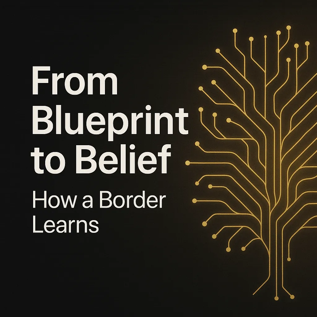 From Blueprint to Belief: How a Border Learns