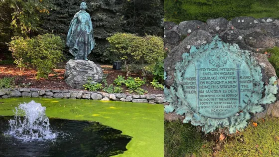 Park with Fountain and Statue