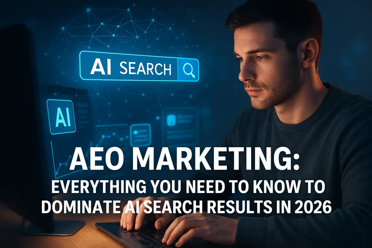 Visual comparison of AEO and traditional SEO highlighting their differences in approach and outcomes