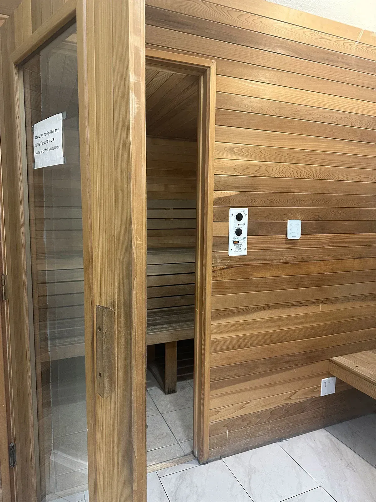 Premium Sauna at the Boca Raton Fitness Center